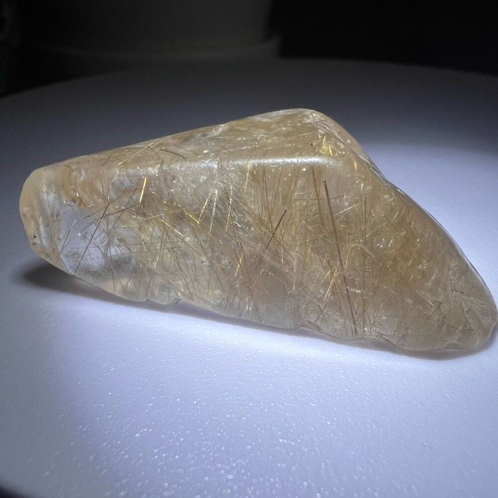 Golden Rutilated Quartz Crystal Freeform - Picture 15 of 15